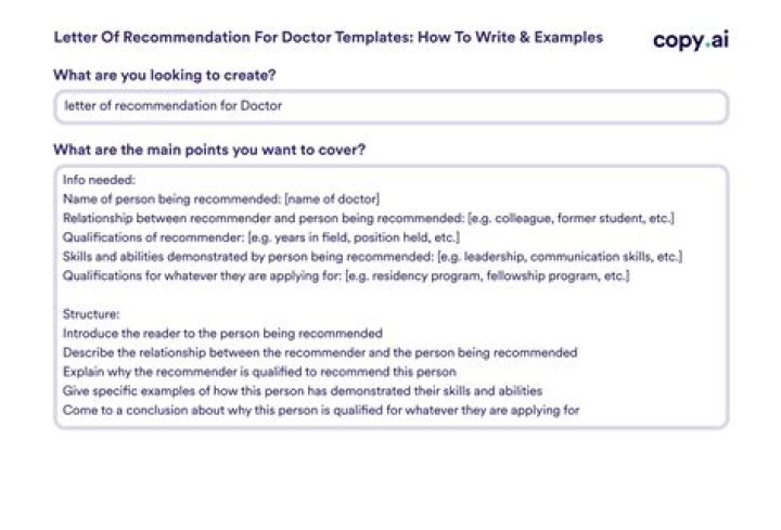 How do you write a recommendation letter example?