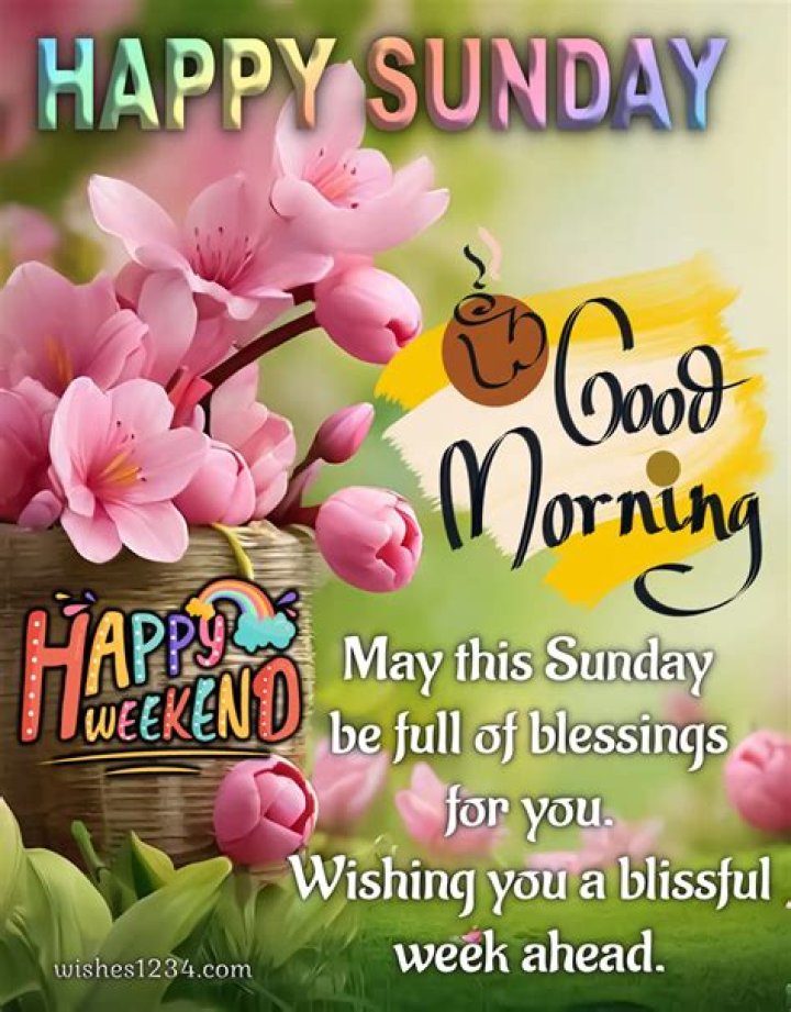 How do you write happy Sunday message?