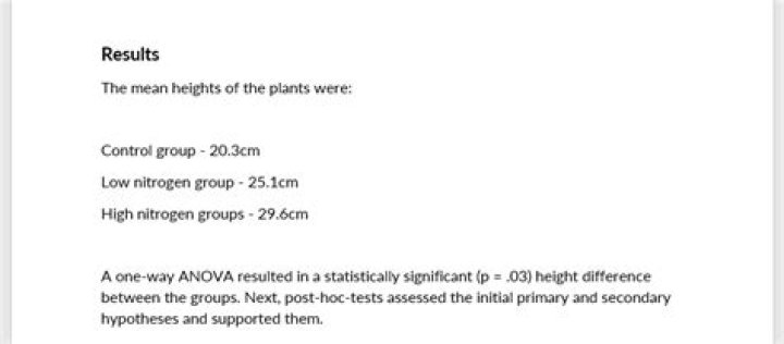 How do you write results for a science fair project?