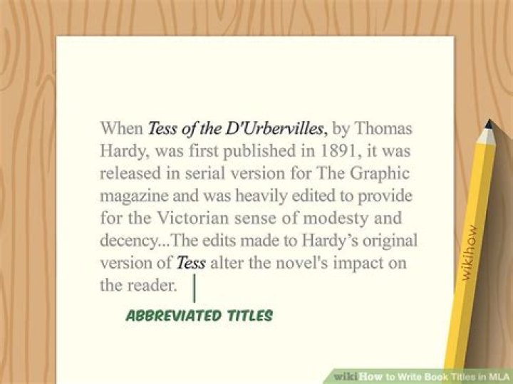 How do you write the title of a book in an essay?