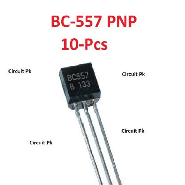 How does a bc557 transistor work?