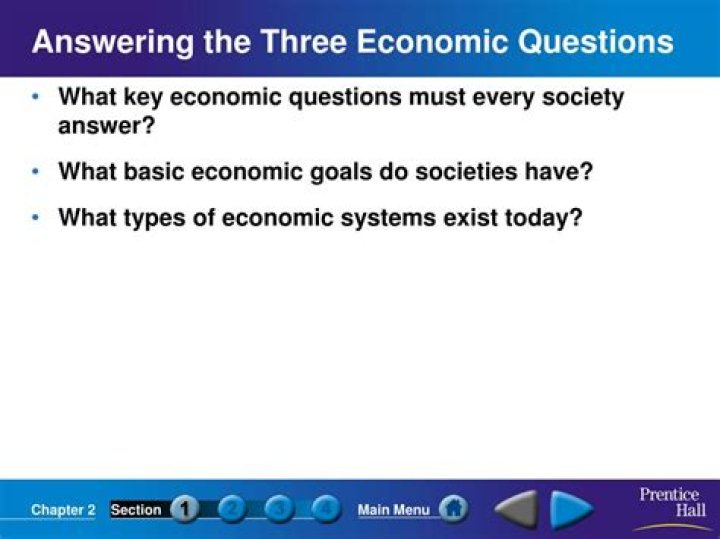 How does a society answer the three economic questions?