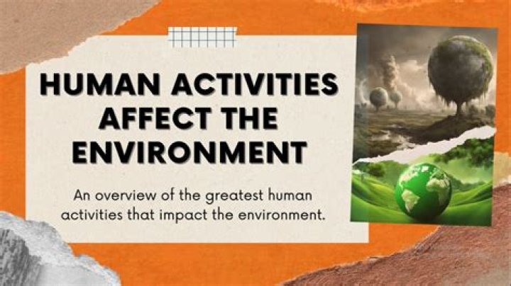 How does economic activities affect the environment?
