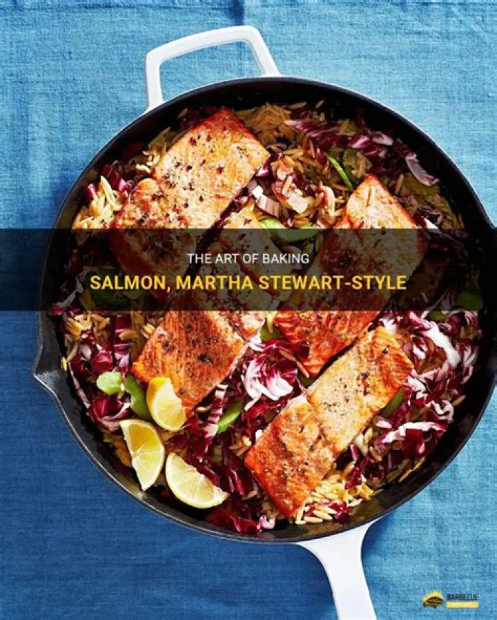 How does Martha Stewart cook salmon in the oven?