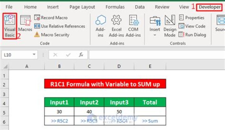 How does R1C1 work in VBA?