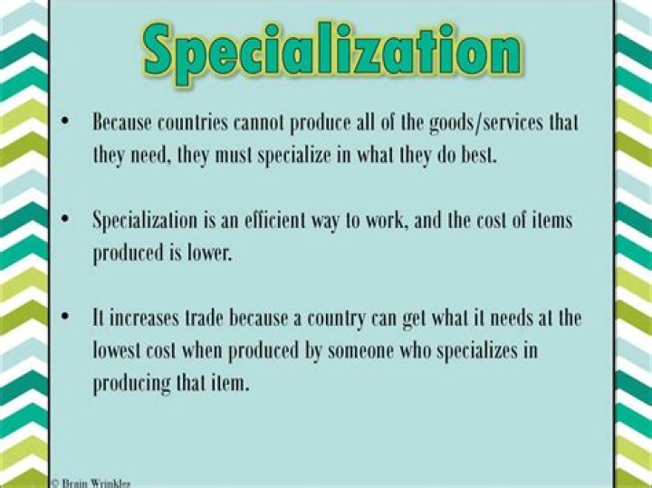 How does specialization make us more efficient quizlet?