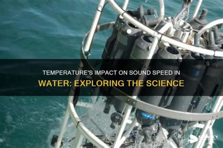 How does water temperature affect speed of sound?