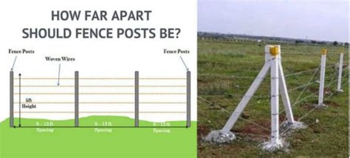 How far apart should pasture fence posts be?
