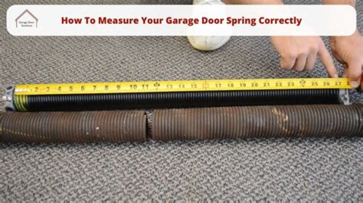 How far can you stretch a garage door spring?