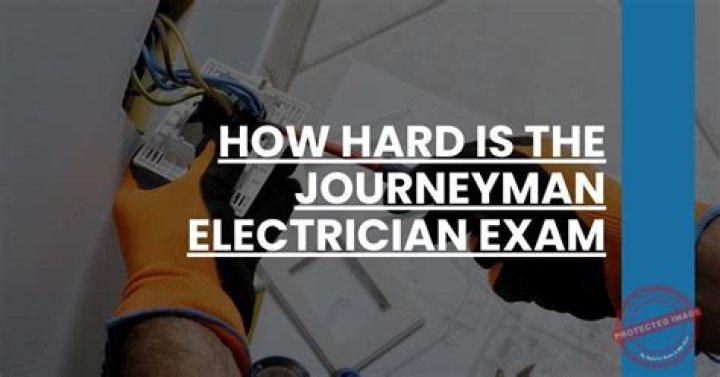 How hard is the electrician exam?