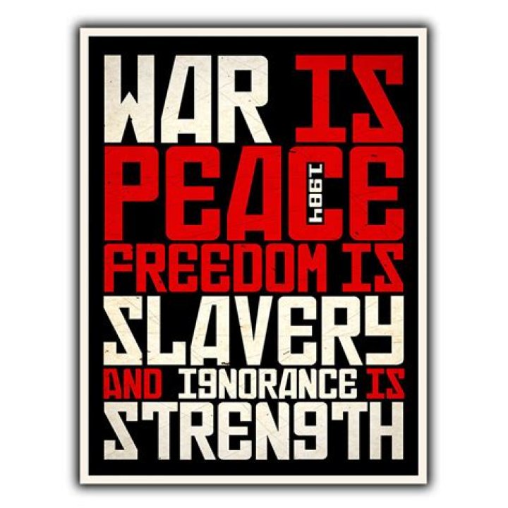 How is freedom slavery in 1984?