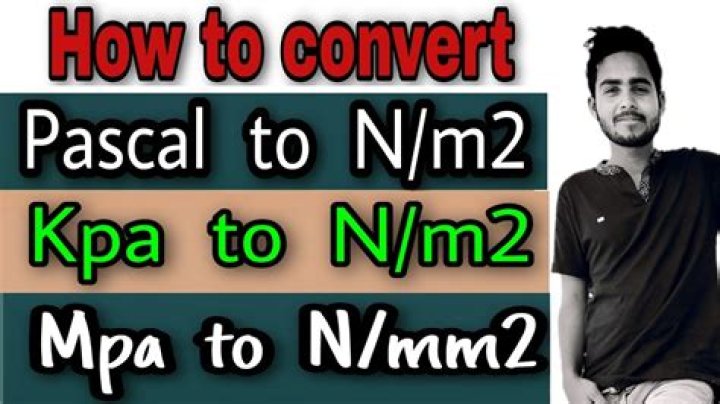 How is N m2 is related to Pascal?