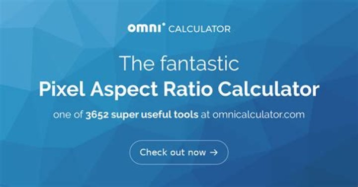 How is pixel aspect ratio calculated?