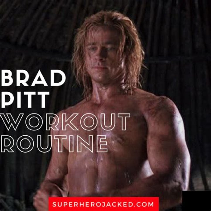 How long did Brad Pitt workout for Troy?