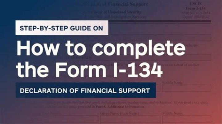 How long does form I-134 take to process?