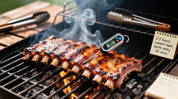 How long does it take to cook St Louis ribs on a charcoal grill?
