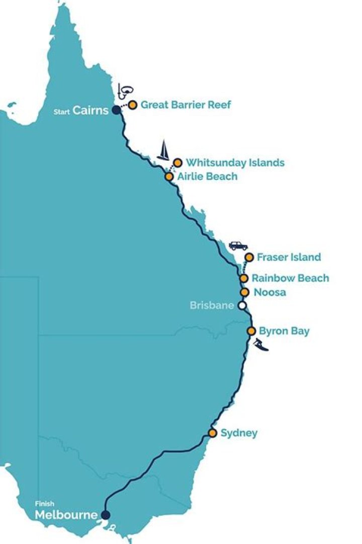 How long does it take to do the east coast of Australia?