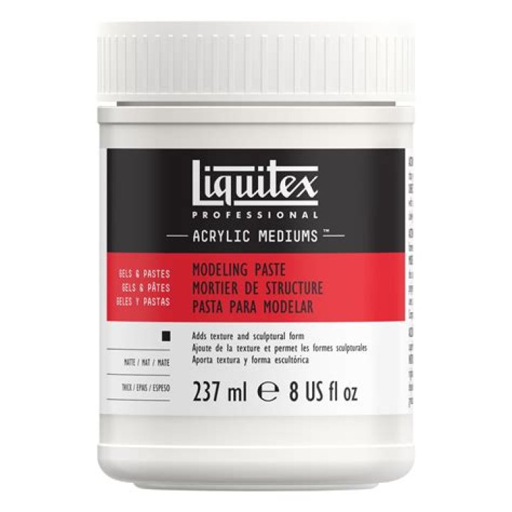 How long does Liquitex modeling paste take to dry?
