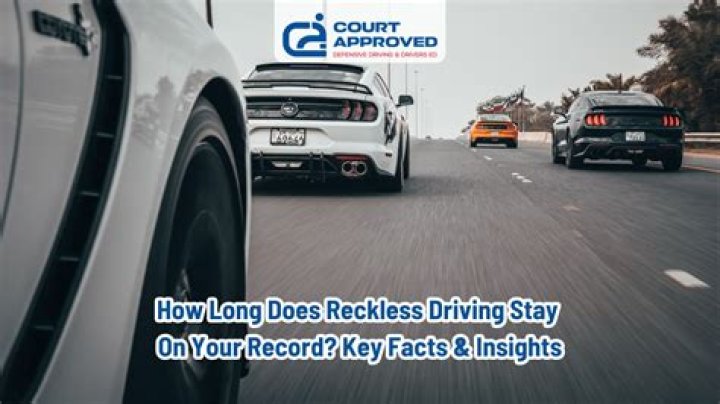 How long does reckless driving stay on your record CT?