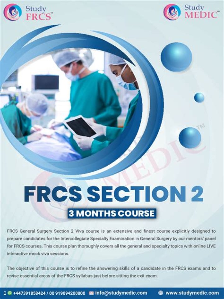 How long is FRCS course?