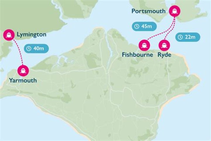 How long is journey from Portsmouth to Fishbourne?