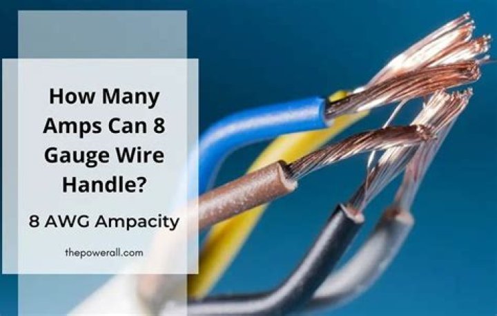 How many amps can 8 3 wire take?