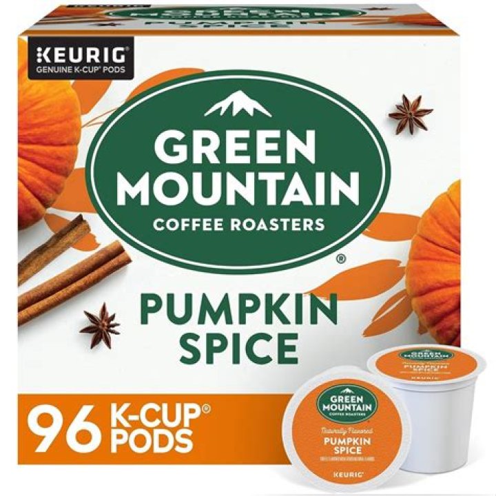 How many calories are in a Green Mountain Pumpkin Spice K-cup?