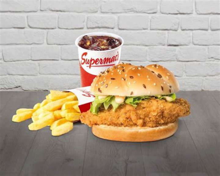 How many calories are in a supermacs regular burger?