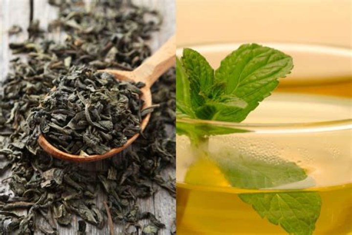 How many calories are in peppermint green tea?