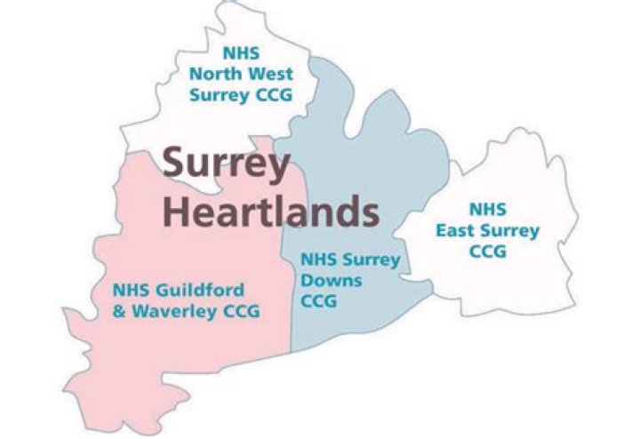 How many CCGs are there in Surrey?