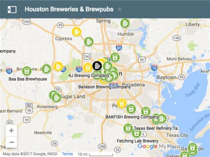 How many craft breweries are in Houston?