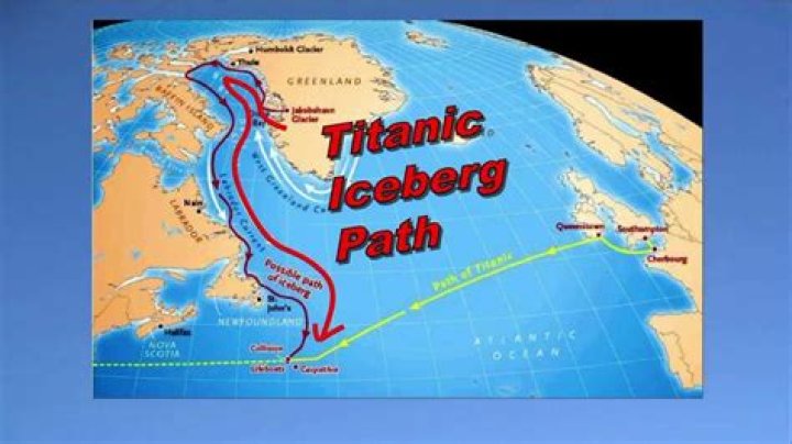 How many icebergs were around the Titanic?
