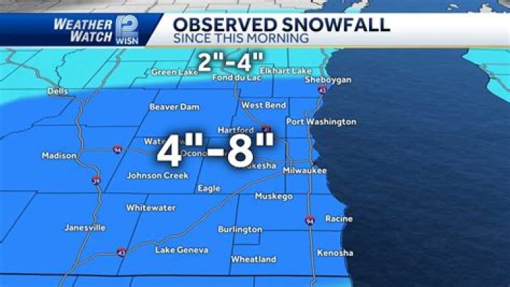 How many inches of snow did Superior WI get?
