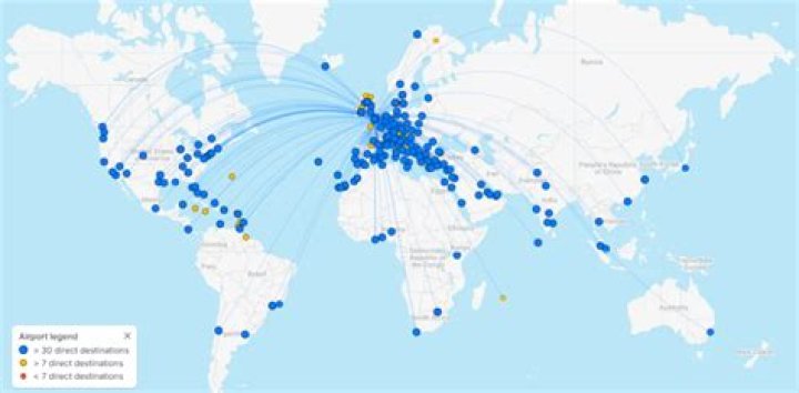 How many international destinations does SAA have?