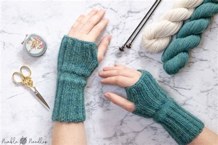 How many stitches cast on for fingerless gloves?