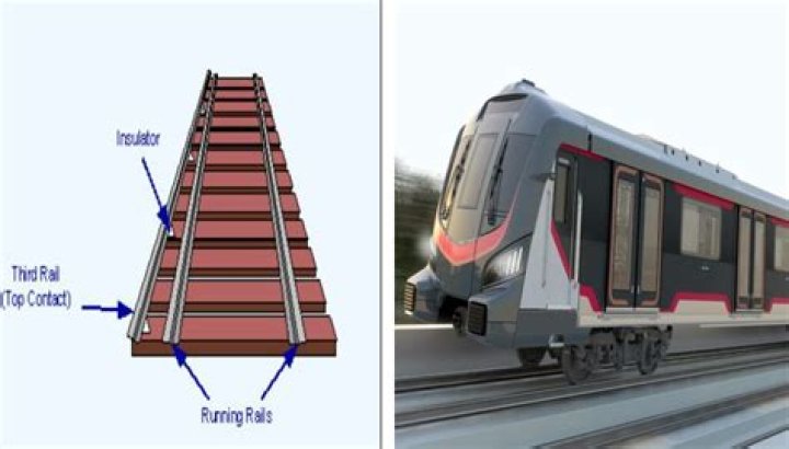How many volts go through the third rail?
