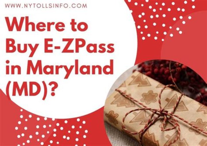 How much are Maryland E-ZPass tolls?