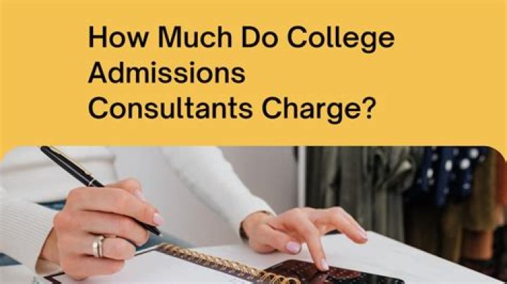 How much do admissions consultants charge?