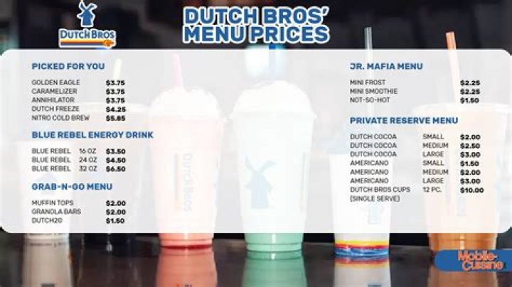 How much do Dutch Bros drinks cost?