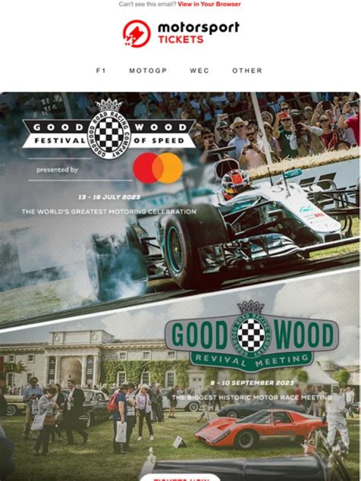 How much do Goodwood Revival tickets cost?