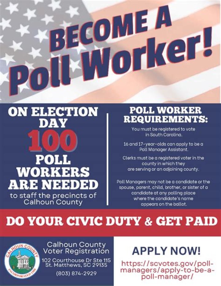 How much do poll workers make RI?