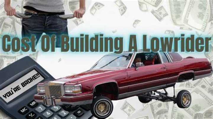 How much does a lowrider car cost?