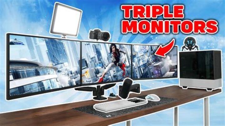 How much does a triple monitor setup cost?