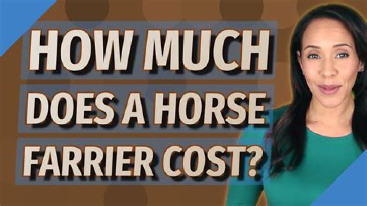 How much does it cost to farrier a horse?