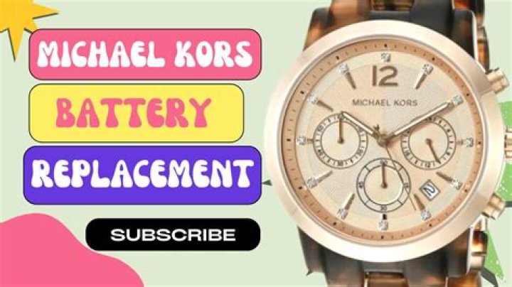 How much does it cost to replace Michael Kors watch battery?