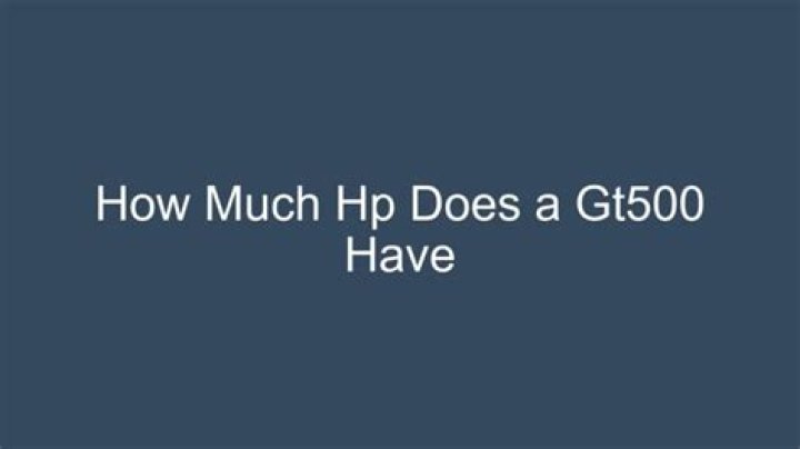 How much HP does a GTIR have?