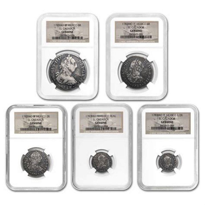 How much is a coin from the El Cazador worth?