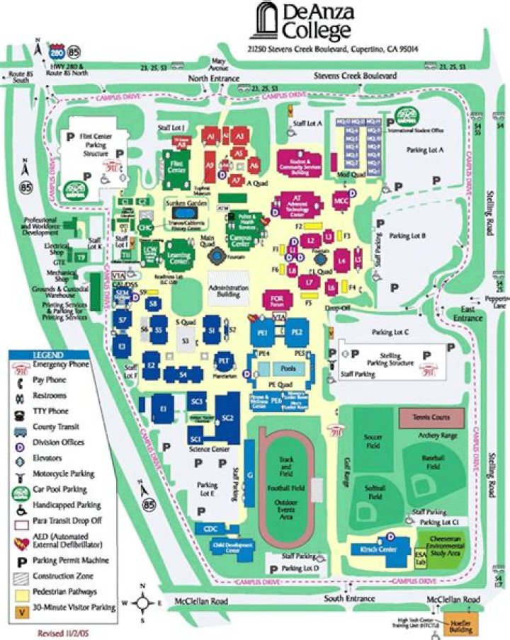 How much is parking at De Anza?