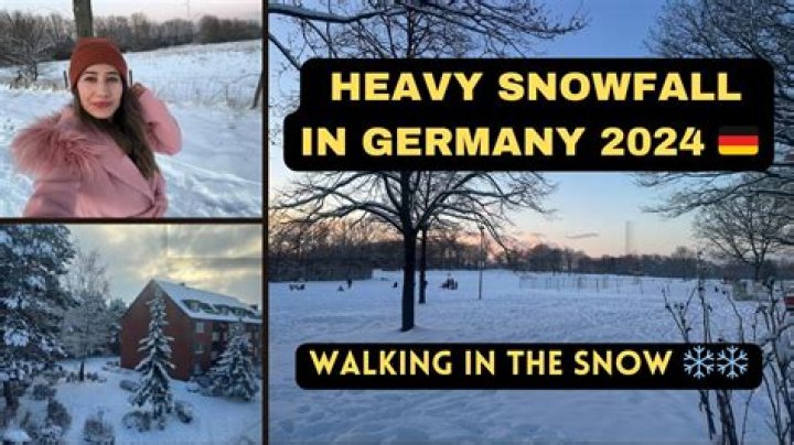 How much snow does Germany get in December?