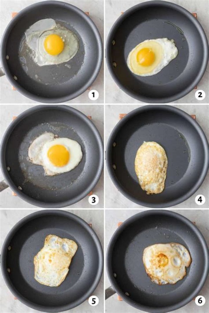 How should fried eggs be cooked?